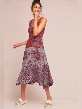 Maeve Anthropologie Violette Dress small bohemian inspired piece